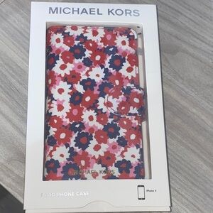 Michael Kors Floral iPhone X Folio Case - NIB